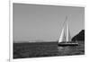 Sailboat Aegean Sea Santorini Greece-null-Framed Photo