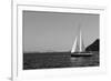 Sailboat Aegean Sea Santorini Greece-null-Framed Photo