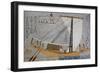 Sailboat and Oars-Nina Davies-Framed Giclee Print