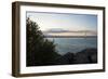 Sailboat And Pier At Dusk-Anthony Paladino-Framed Giclee Print