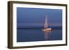 Sailboat And Seagulls At Dusk-Anthony Paladino-Framed Giclee Print