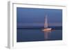 Sailboat And Seagulls At Dusk-Anthony Paladino-Framed Giclee Print