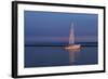 Sailboat And Seagulls At Dusk-Anthony Paladino-Framed Giclee Print