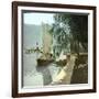 Sailboat and Steamboat on Lake Lugano, Circa 1890-Leon, Levy et Fils-Framed Photographic Print