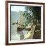 Sailboat and Steamboat on Lake Lugano, Circa 1890-Leon, Levy et Fils-Framed Photographic Print