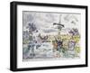 Sailboat at a Pier, 1920S-Paul Signac-Framed Giclee Print