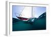 Sailboat Competing in the Grenada Sailing Festival, Grenada-null-Framed Photographic Print