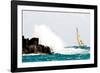 Sailboat Competing in the Grenada Sailing Festival, Grenada-null-Framed Photographic Print