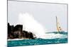 Sailboat Competing in the Grenada Sailing Festival, Grenada-null-Mounted Photographic Print