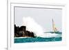 Sailboat Competing in the Grenada Sailing Festival, Grenada-null-Framed Photographic Print