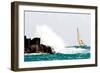 Sailboat Competing in the Grenada Sailing Festival, Grenada-null-Framed Photographic Print