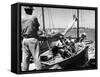 Sailboat Docked at Nassau, Bahamas, C.1950-null-Framed Stretched Canvas