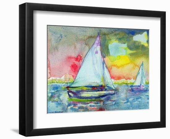 Sailboat Evening-Brenda Brin Booker-Framed Giclee Print