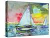 Sailboat Evening-Brenda Brin Booker-Stretched Canvas