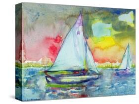 Sailboat Evening-Brenda Brin Booker-Stretched Canvas