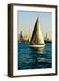 Sailboat in a Lake, Lake Michigan, Chicago, Cook County, Illinois, USA-null-Framed Photographic Print