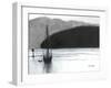 Sailboat in Anacortes Harbor, C.2021 (Charcoal, Ink and Gesso on Paper)-Janel Bragg-Framed Giclee Print