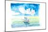 Sailboat in Caribbean Turquoise Waters-M. Bleichner-Mounted Premium Giclee Print