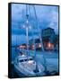 Sailboat in Harbor, Trogir, Croatia-Russell Young-Framed Stretched Canvas