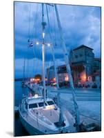 Sailboat in Harbor, Trogir, Croatia-Russell Young-Mounted Premium Photographic Print