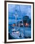 Sailboat in Harbor, Trogir, Croatia-Russell Young-Framed Premium Photographic Print