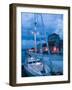 Sailboat in Harbor, Trogir, Croatia-Russell Young-Framed Photographic Print