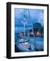 Sailboat in Harbor, Trogir, Croatia-Russell Young-Framed Photographic Print