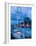 Sailboat in Harbor, Trogir, Croatia-Russell Young-Framed Photographic Print