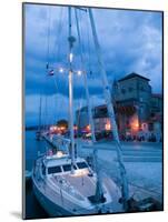 Sailboat in Harbor, Trogir, Croatia-Russell Young-Mounted Photographic Print