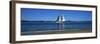 Sailboat in Ocean, Provincetown, Cape Cod, Barnstable County, Massachusetts, USA-null-Framed Photographic Print