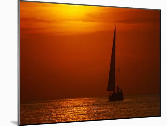 Sailboat in Phuket Thailand, 1990s-null-Mounted Premium Photographic Print