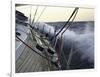 Sailboat in Rough Water, Ticonderoga Race-Michael Brown-Framed Premium Photographic Print