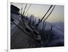 Sailboat in Rough Water, Ticonderoga Race-Michael Brown-Framed Premium Photographic Print