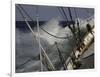 Sailboat in Rough Water, Ticonderoga Race-Michael Brown-Framed Premium Photographic Print