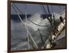 Sailboat in Rough Water, Ticonderoga Race-Michael Brown-Framed Premium Photographic Print