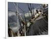 Sailboat in Rough Water, Ticonderoga Race-Michael Brown-Framed Premium Photographic Print