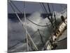 Sailboat in Rough Water, Ticonderoga Race-Michael Brown-Mounted Photographic Print