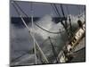 Sailboat in Rough Water, Ticonderoga Race-Michael Brown-Mounted Photographic Print