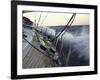Sailboat in Rough Water, Ticonderoga Race-Michael Brown-Framed Photographic Print