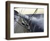 Sailboat in Rough Water, Ticonderoga Race-Michael Brown-Framed Photographic Print