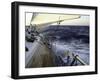 Sailboat in Rough Water, Ticonderoga Race-Michael Brown-Framed Photographic Print