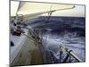 Sailboat in Rough Water, Ticonderoga Race-Michael Brown-Mounted Photographic Print