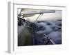 Sailboat in Rough Water, Ticonderoga Race-Michael Brown-Framed Photographic Print