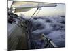 Sailboat in Rough Water, Ticonderoga Race-Michael Brown-Mounted Photographic Print