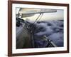 Sailboat in Rough Water, Ticonderoga Race-Michael Brown-Framed Photographic Print