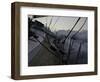 Sailboat in Rough Water, Ticonderoga Race-Michael Brown-Framed Photographic Print