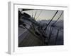 Sailboat in Rough Water, Ticonderoga Race-Michael Brown-Framed Photographic Print