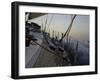 Sailboat in Rough Water, Ticonderoga Race-Michael Brown-Framed Photographic Print