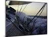 Sailboat in Rough Water, Ticonderoga Race-Michael Brown-Mounted Photographic Print