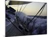 Sailboat in Rough Water, Ticonderoga Race-Michael Brown-Mounted Photographic Print